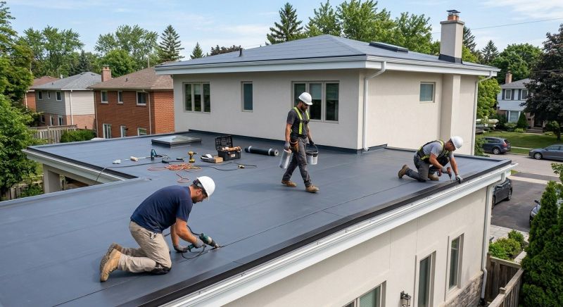 Flat Roof Installation project example